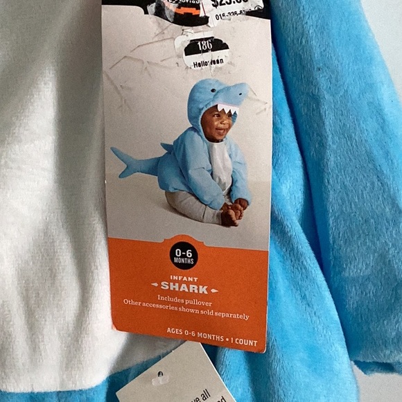Shark Costume Infant 0-6 Months nwt - Picture 2 of 4